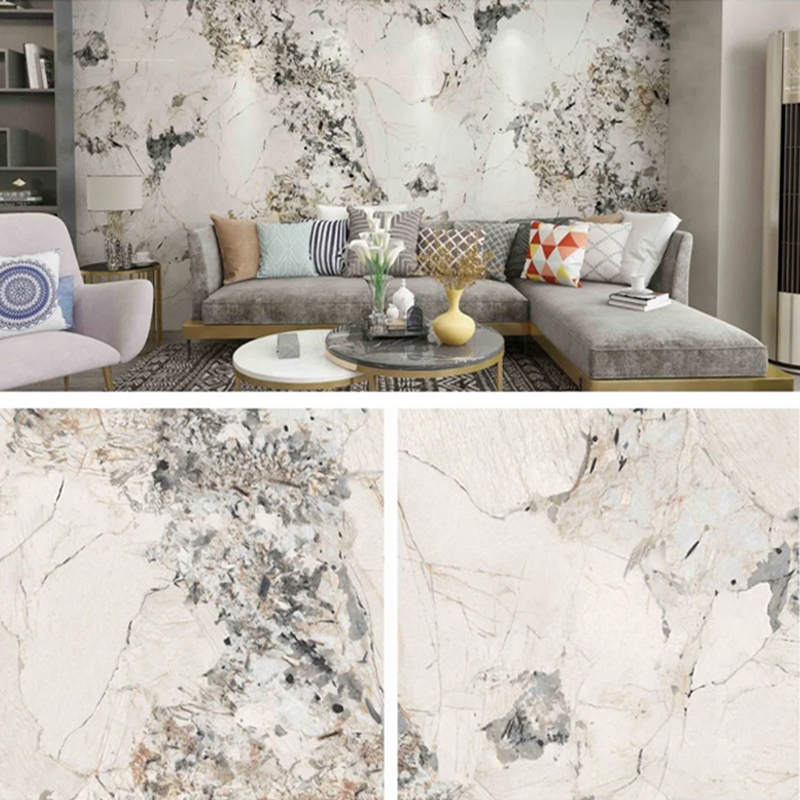 1220 × 2800 মিমি ইউভি প্রলিপ্ত পিভিসি মার্বেল শীট আসবাবপত্র এবং ক্যাবিনেটের জন্য লাইটওয়েট এবং টেকসই ডেকোরেশন লেমিনেটেড প্লাস্টিক ওয়াল প্যানেল