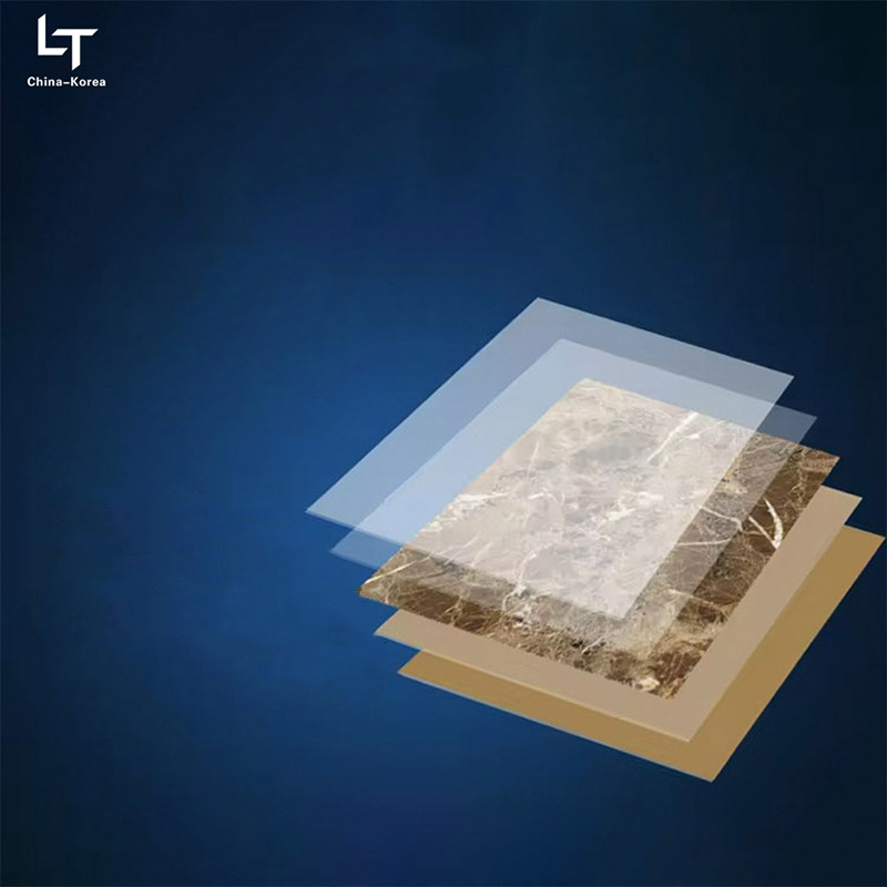 জলরোধী 1220 × 2440 মিমি 3 মিমি পিভিসি ইউভি বোর্ড অভ্যন্তরীণ ওয়াল প্যানেলের জন্য হাউস অফিস ডিজাইনের সাজসজ্জার জন্য উচ্চ গ্লস ফিনিশ সহ