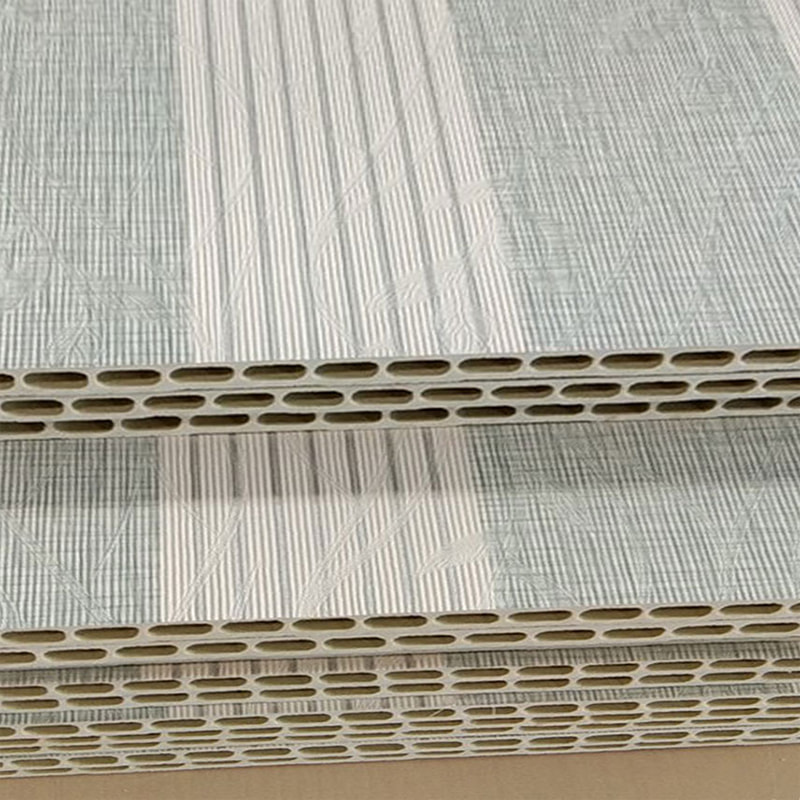 টিভি ব্যাকগ্রাউন্ডের জন্য আধুনিক ইন্টিগ্রেটেড বাঁশের কাঠ ফাইবার পিভিসি ওয়াল প্যানেল হোটেল ব্যবহারের জন্য অভ্যন্তরীণ সিলিং এর জন্য হার্ড প্যাকেজ ওয়াল প্যানেল