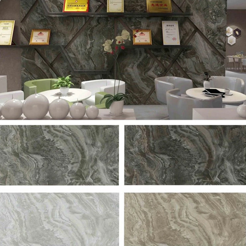 1220mm × 2440mm SPC ওয়াল প্যানেল বাথরুম ওয়াল বোর্ড জলরোধী এবং শিখা প্রতিরোধী পরিবেশ বান্ধব অভ্যন্তরীণ UV আলংকারিক প্যানেল