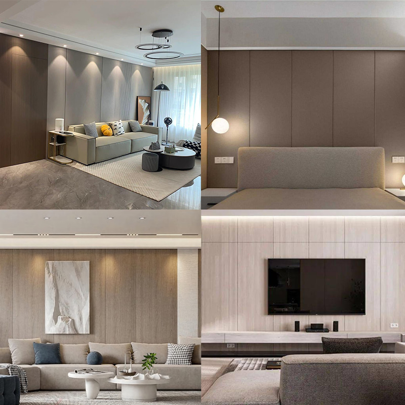 1220×2440mm ইকো-ফ্রেন্ডলি পিভিসি কাঠ ব্যহ্যাবরণ শস্য অন্দর ওয়াল ক্ল্যাডিং ওয়াটারপ্রুফ স্ক্র্যাচ-প্রতিরোধী এর জন্য আলংকারিক ওয়াল প্যানেল ইনস্টল করা সহজ