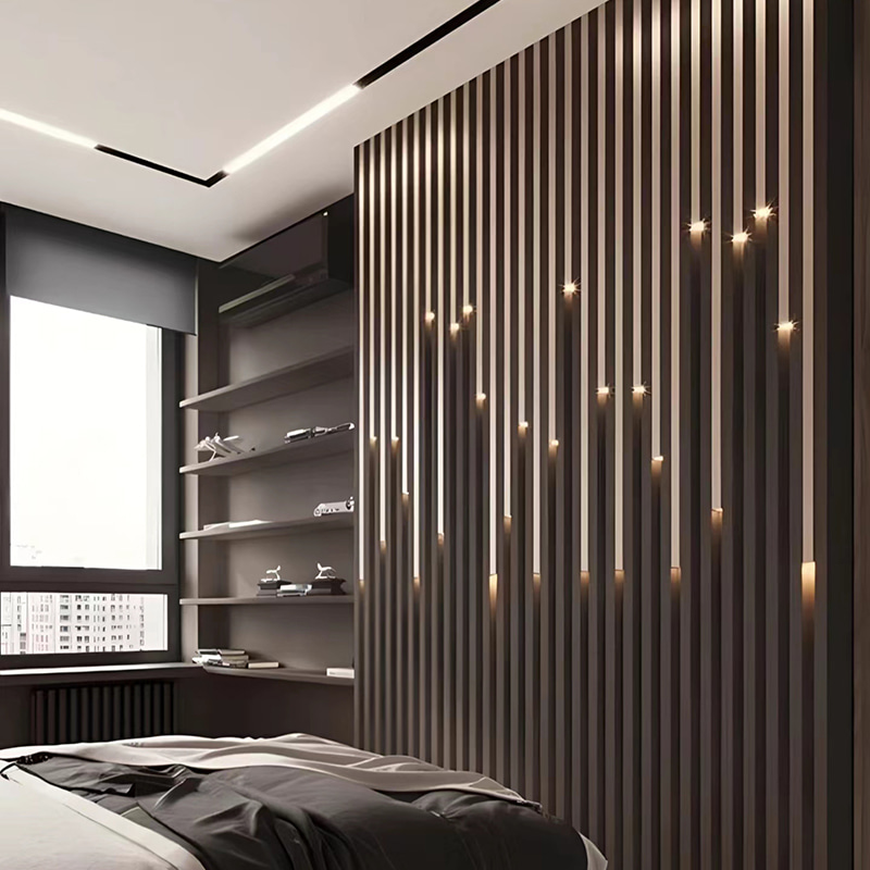 আধুনিক অভ্যন্তরীণ উজ্জ্বল গ্রিল ওয়াল প্যানেল ইজরায়েল স্টারি স্কাই ডিজাইন ওয়াটারপ্রুফ ডব্লিউপিসি এবং আউটডোর এবং বাড়ির জন্য প্লাস্টিক