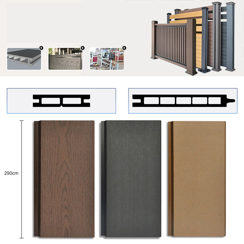 কো-এক্সট্রুশন আলংকারিক বেড়া পর্দা আবহাওয়া-প্রতিরোধী Wpc যৌগিক গোপনীয়তা গার্ডেন বেড়া সান-প্রুফ পরিধান-প্রতিরোধী অ্যান্টি-টারমাইট ইনস্টল করা সহজ