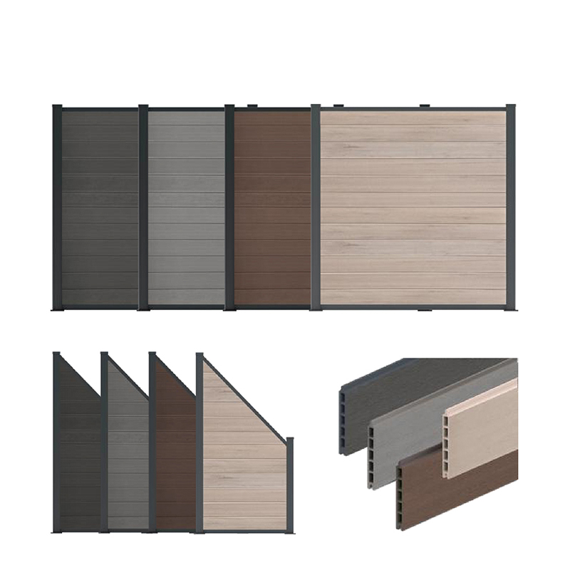 কাঠের প্লাস্টিক কম্পোজিট Wpc বেড়া বাড়ির বাগান আঙ্গিনা বেড়া প্যানেল ভিনাইল পিভিসি বেড়া জলরোধী আউটডোর গোপনীয়তা বোর্ড Hdpe থেকে ভাল