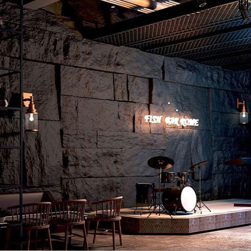 60*30cm আলংকারিক ব্যহ্যাবরণ শীট সজ্জা ভুল Polyurethane Pu স্টোন ওয়াল প্যানেল বাড়ির জন্য কৃত্রিম পাথর