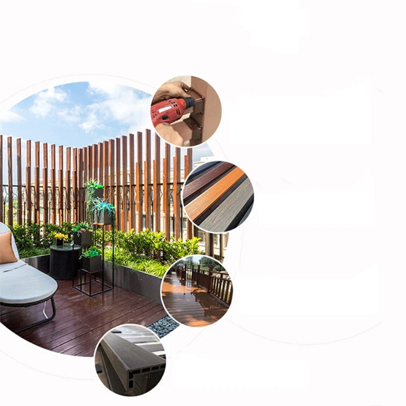 DIY মেঝে স্ন্যাপ অন আউটডোর ওয়াটারপ্রুফ Wpc প্যাটিও কম্পোজিট ইঞ্জিনিয়ারড ফ্লোরিং ইন্টারলকিং ডেকিং টাইল বোর্ড